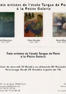 Exposition : Trois artiste de l'école turque de Paris