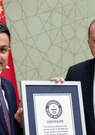 Le certificat de Record du monde de plantation d’arbres, remis au président Erdogan