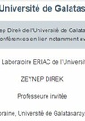 Conférences de Zeynep Direk