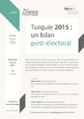 Turquie 2015 : un bilan post-électoral