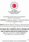 Conférence : Dimension historique des relations turco-hongroises : Gül Baba, aux origines du lycée Galatasaray