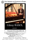 Concert par le pianiste Güray Basol
