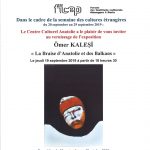 Exposition : « La Braise d’Anatolie et des Balkans » d’Ömer Kalesi